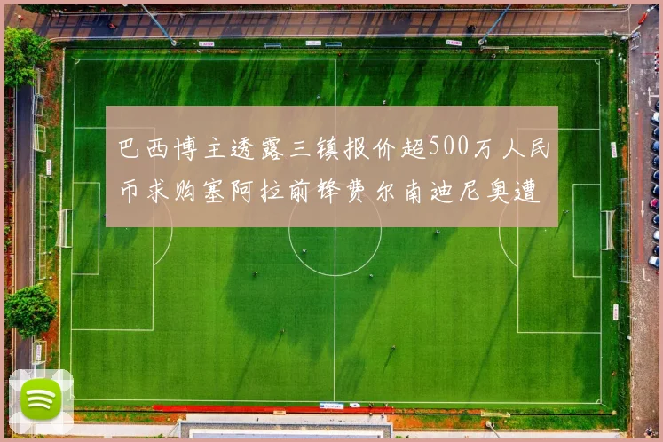 巴西博主透露三镇报价超500万人民币求购塞阿拉前锋费尔南迪尼奥遭拒绝